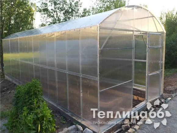 Теплица Воля Прима 4, под поликарбонат, ширина 4 метра